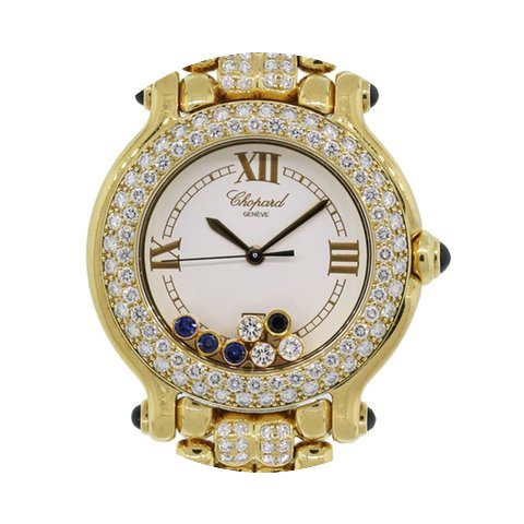 Chopard Happy Sport Gold Diamond and Sap...