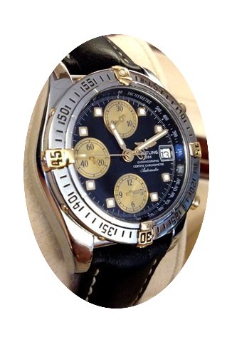 Breitling Cockpit Chronograph Gold Steel...