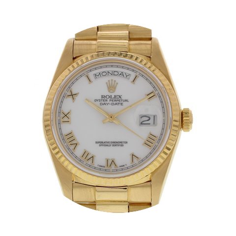 Rolex Men's Rolex Day- Date 18k Yellow G...