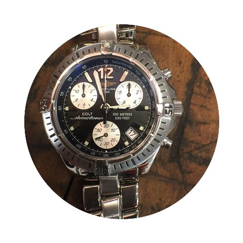 Breitling Colt Black Dial Stainless Stee...