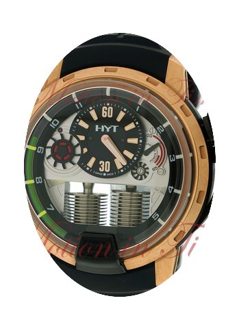 HYT H1, Black/Silver Dial - Titanium Bla...