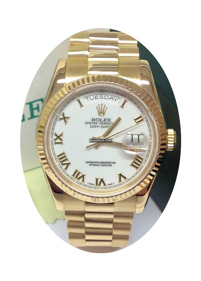 Rolex Day-Date 118238 -Serviced By Rolex...