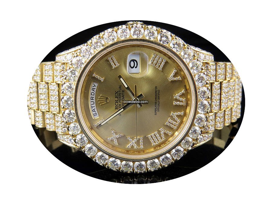 Rolex Mens Rolex Day-Date II 18k 40MM Pr...