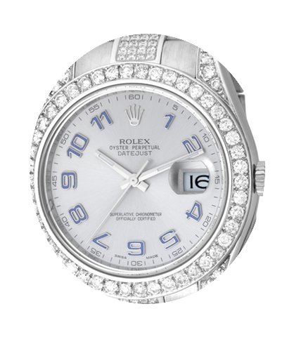 Rolex DateJust II 41mm Steel Round Brill...