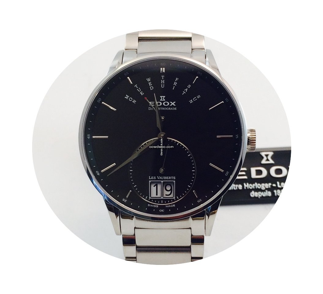 Edox Les Vauberts Steel Day-date...