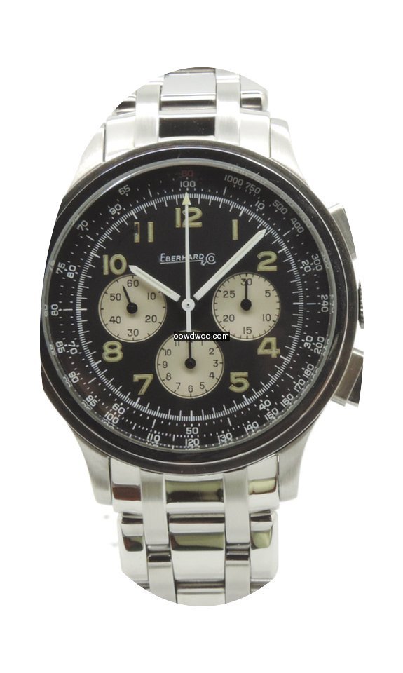 Eberhard & Co. Aviograf Black Dial Steel...