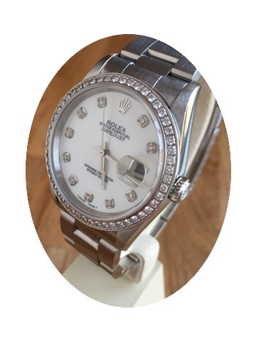 Rolex MOP. Diamondindex. Diamondbezel Da...