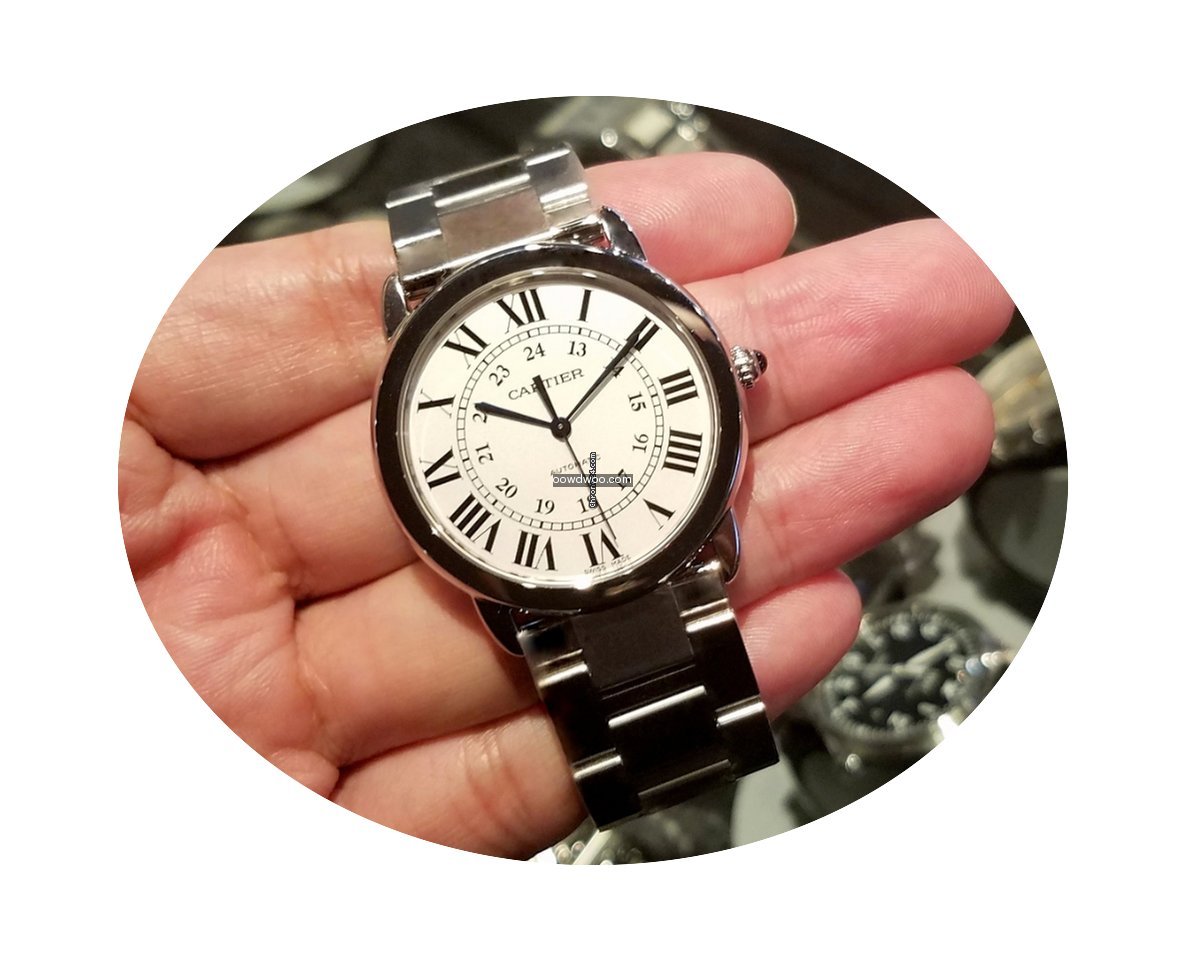 Cartier WSRN0012 Ronde Solo Watch 36mm...