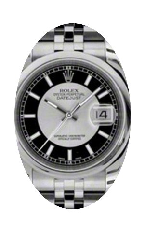 Rolex Datejust 36 116200-BKSSDJ Black Si...