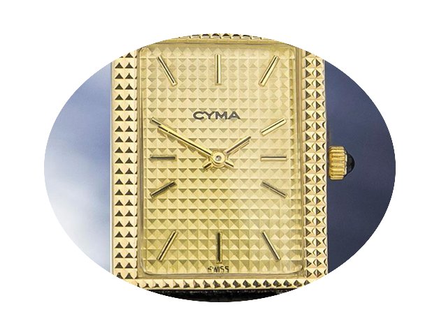 Cyma Gold Plated Manual Wind Dress Watch...