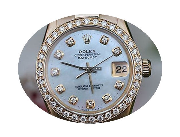 Rolex Ladies Midsize President 18k Yello...