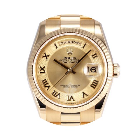 Rolex Day-Date Yellow Gold Champagne Dec...