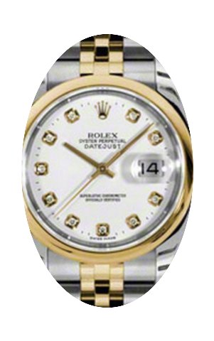 Rolex Datejust 36 116203-WHTDDJ White Di...
