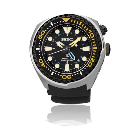 Seiko Prospex Kinetic GMT Diver's Yellow...