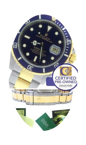 Rolex Submariner 16613 P Two-Tone Stainl...