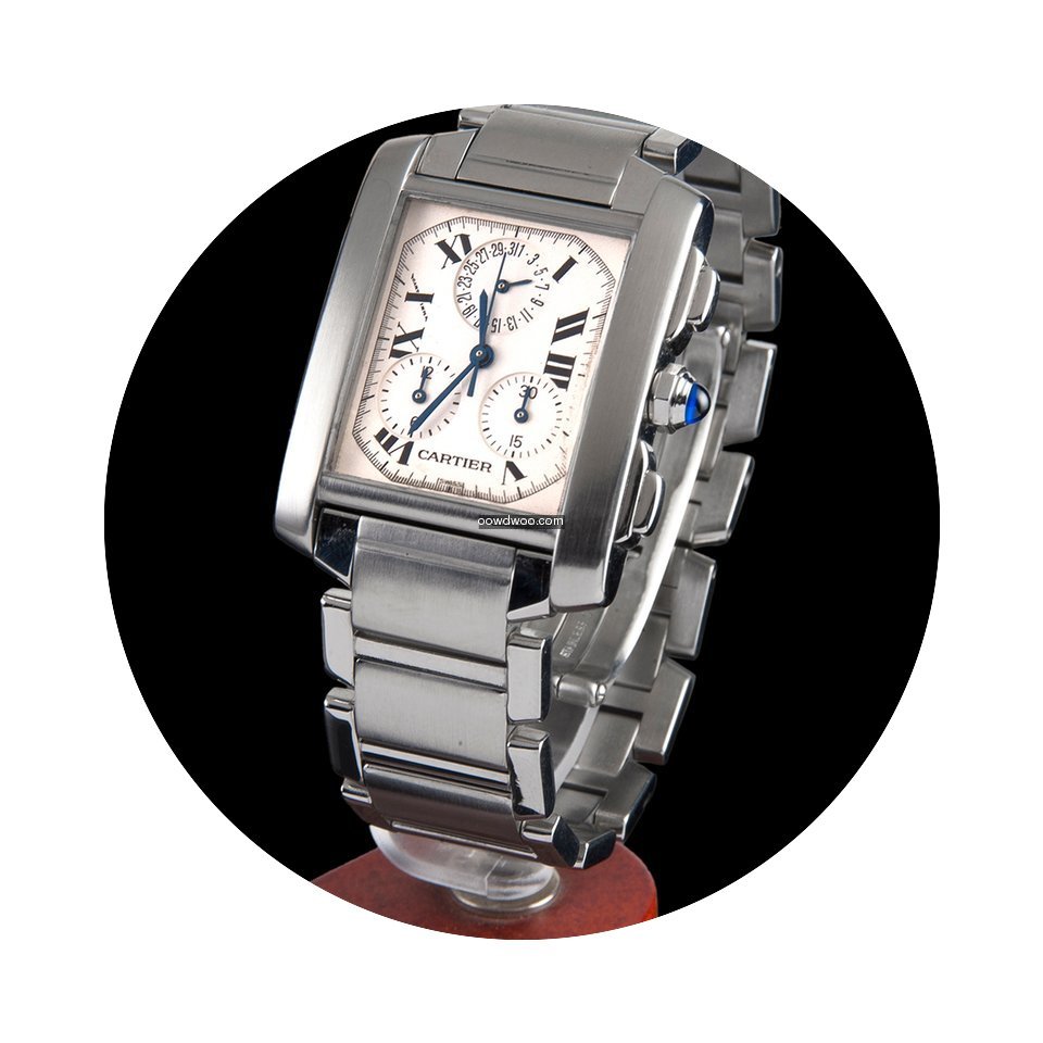 Cartier Tank Francaise Steel Chrono Quar...