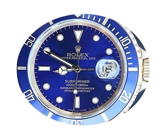Rolex Mens Submariner Watch 18k Yellow G...