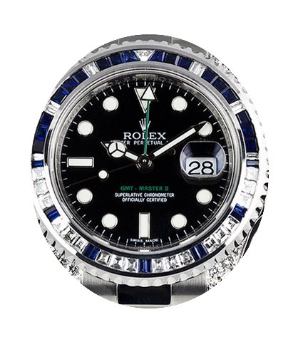 Rolex GMT-Master II Steel Blue/White Dia...