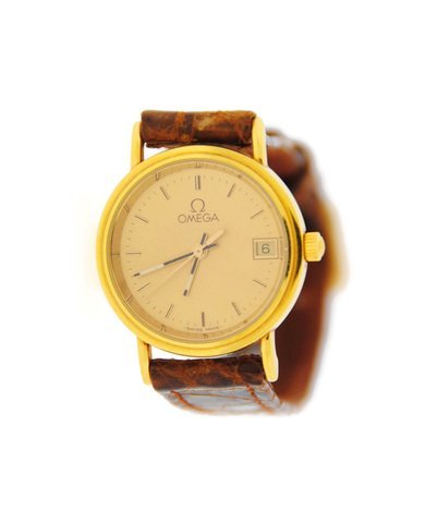 Omega 18K Yellow Gold Ladies...