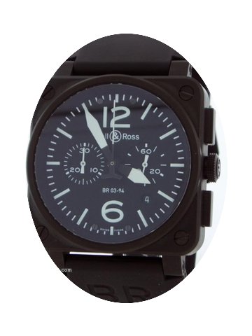 Bell & Ross Aviation Black Dial Chro...