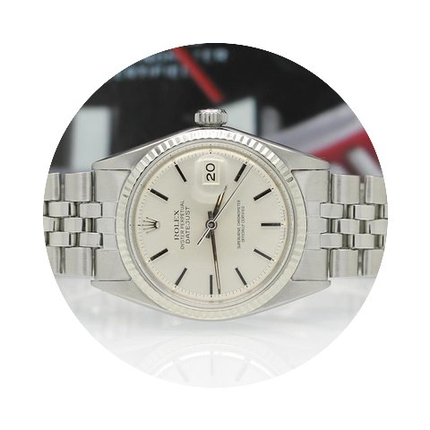 Rolex Datejust Stahl / WG Lünette Ref:1...