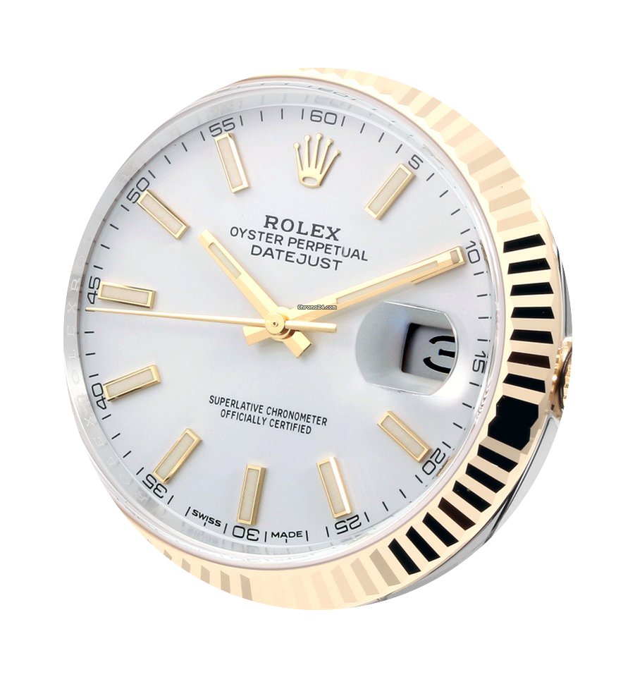 Rolex 41mm 18K/SS Datejust ll White Stic...