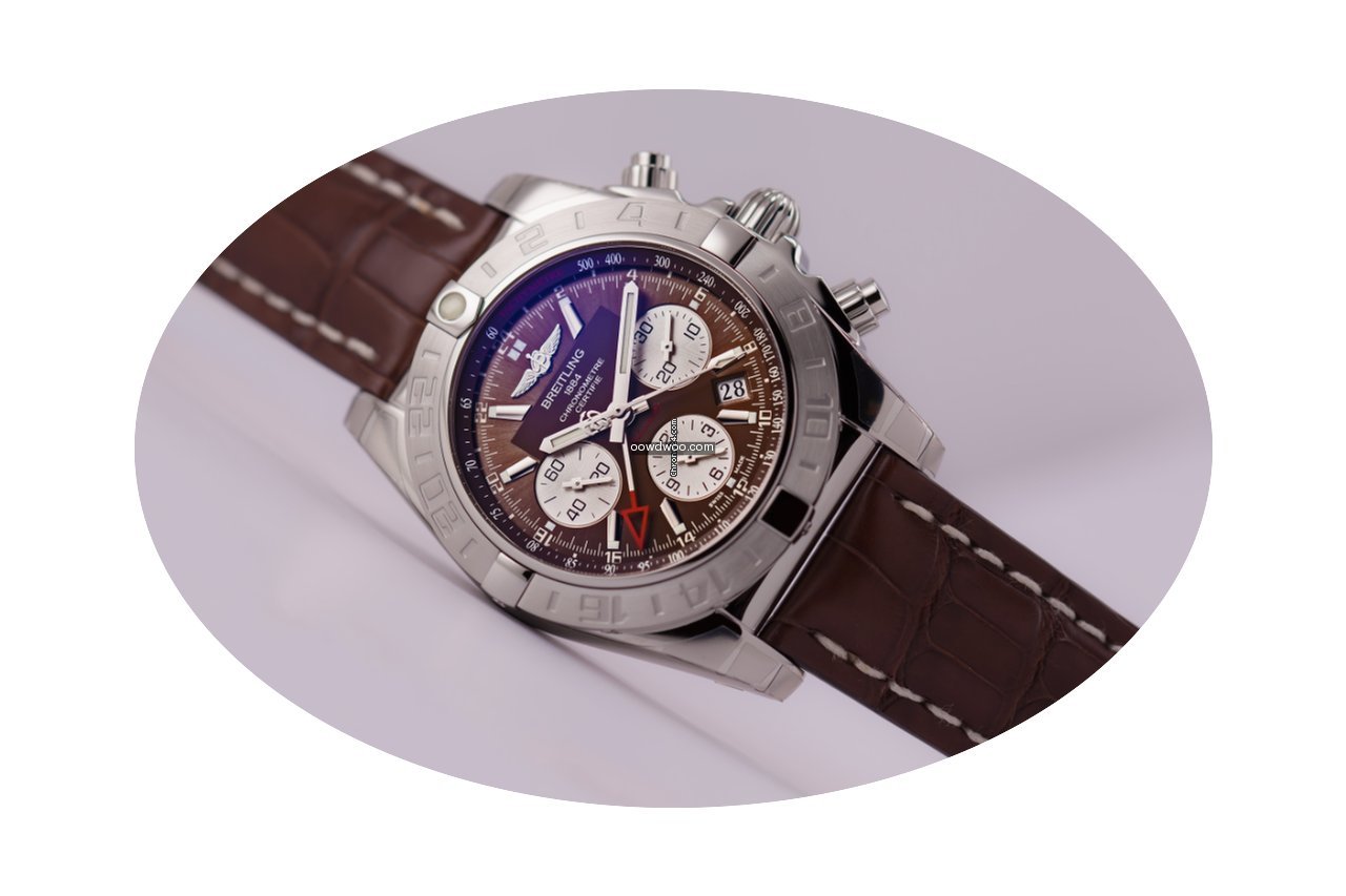 Breitling Chronomat 44 GMT Brown Dial Al...