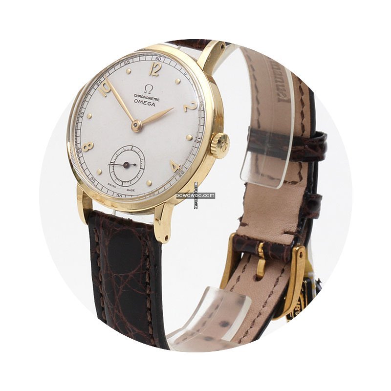 Omega 750/18kt Gelbgold exklusive Chrono...