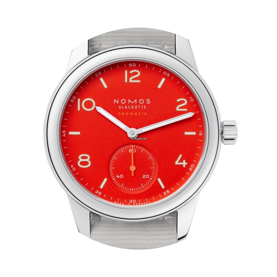 Nomos Glashütte Club neomatik signalrot...