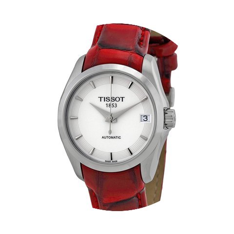 Tissot T-Trend Couturier White Dial Red ...