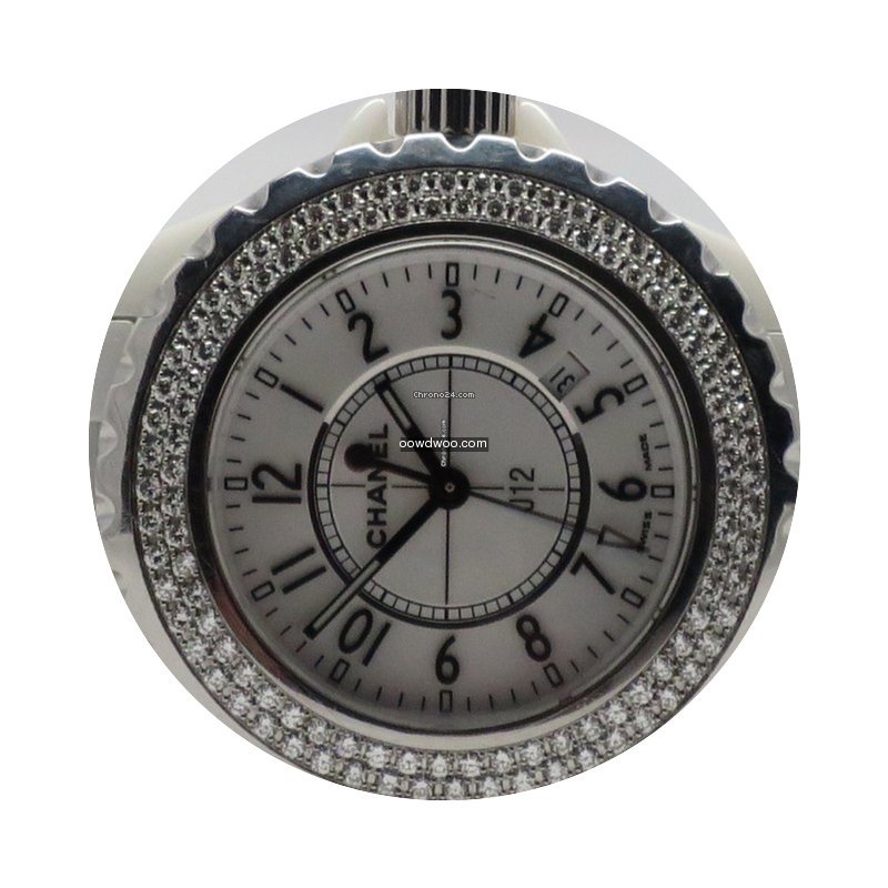 Chanel J12 H0967 Ceramic White Dial Diam...