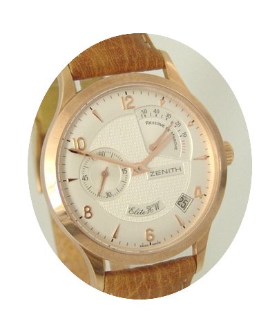 Zenith Elite HW Power Reserve 18 Krt. Ro...