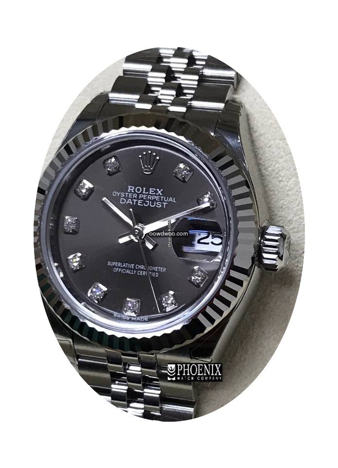 Rolex Lady-Datejust Dark Grey Diamond...