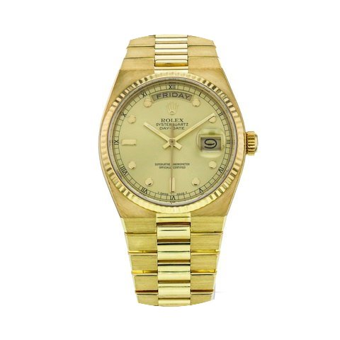 Rolex Day-date 18k Yellow Gold Quartz Ch...