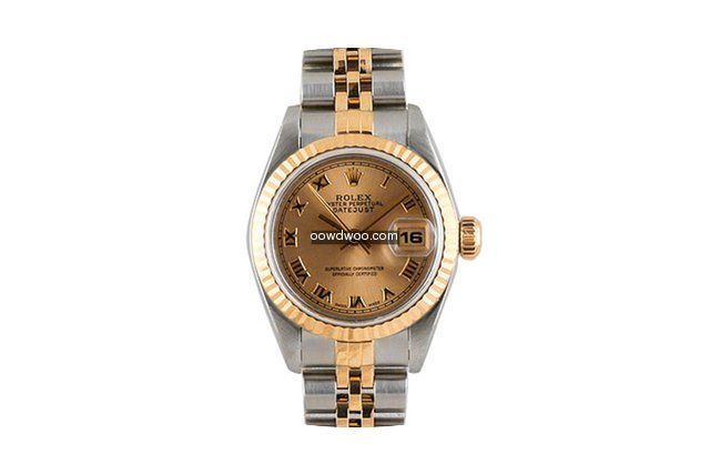 Rolex ladies 2tone Datejust - Champagne ...