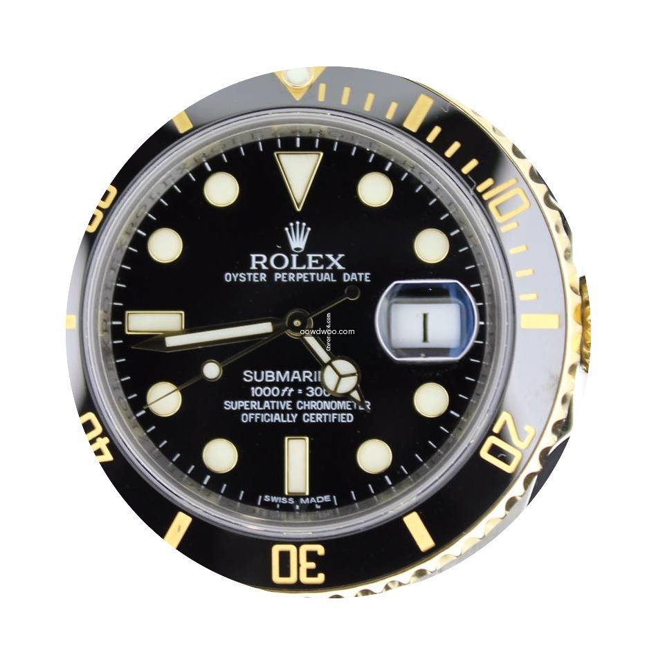 Rolex Submariner Date Gold/Steel Black D...