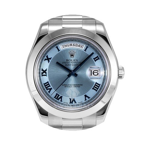 Rolex Day-Date II Platinum Ice Blue Conc...