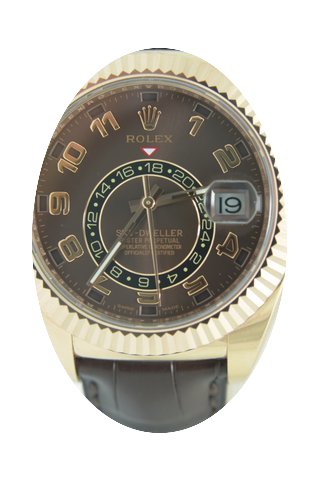 Rolex Sky-Dweller Yellow Gold,Leather St...