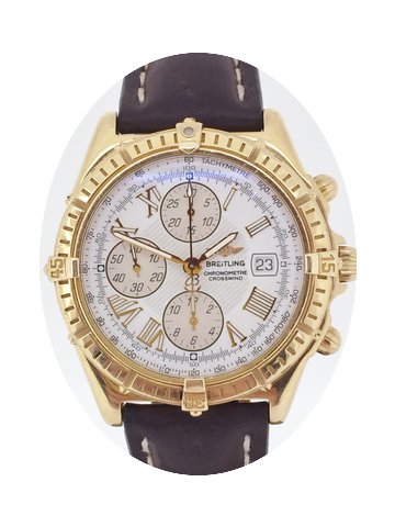 Breitling Crosswind 18k Yellow Gold Chro...