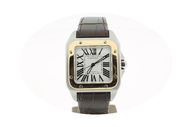 Cartier Santos 100 Med. Size (B&P201...