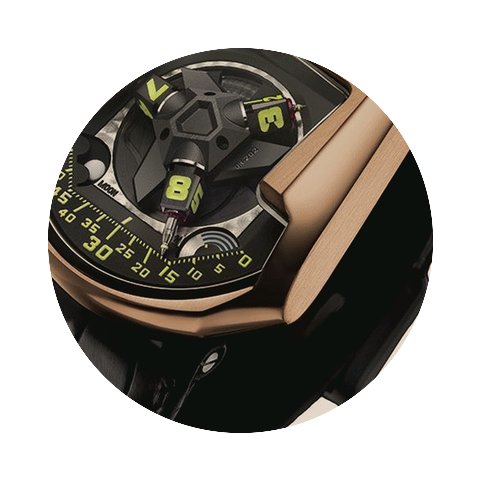 Urwerk 200 COLLECTION Gold UR-202 red go...