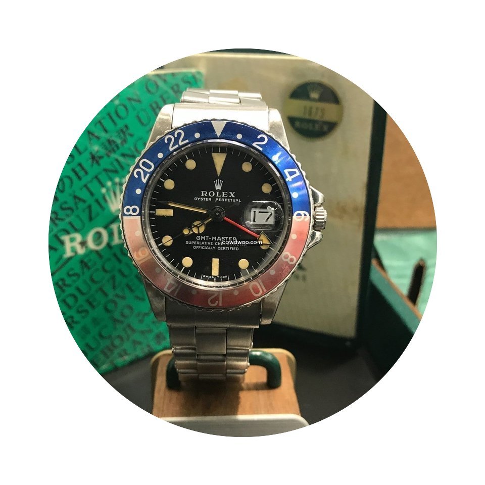 Rolex GMT Master 1675 Original Dial & Ha...