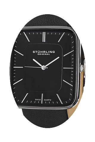 Stuhrling Black Ceramic Quartz Watch 437...