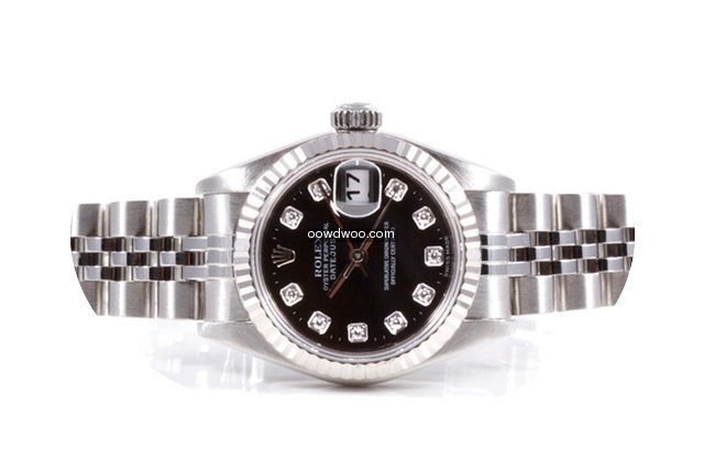 Rolex Ladies Datejust - Black Diamond Di...