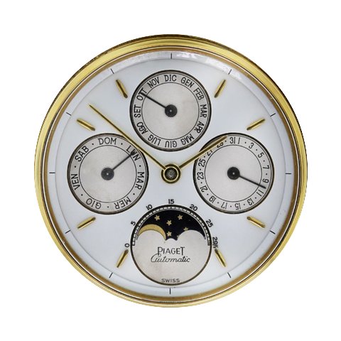 Piaget 1598 18k Gold Moon Phase Triple D...