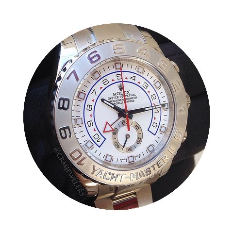 Rolex Yacht-Master II White Gold White D...