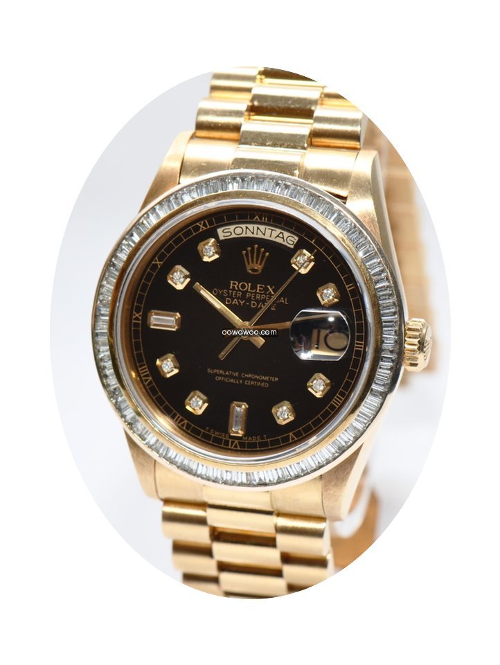 Rolex Day Date Gold Diamant Ref.18038 vo...