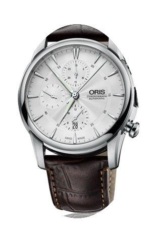 Oris Artelier Chronograph Leather Stainl...