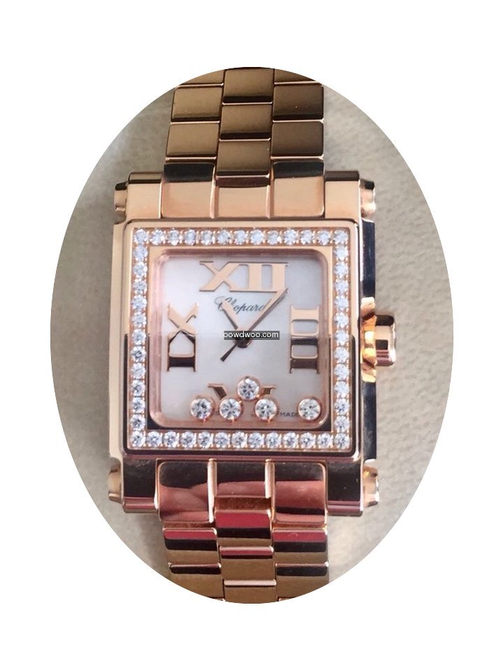 Chopard Happy Square New Full Set Rose G...