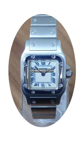 Cartier Santos Galbee kleines Modell rev...